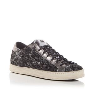 Black and Silver sparkle John low tops Sneakers